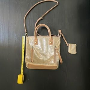 Anthropologie Miss Albright gold purse